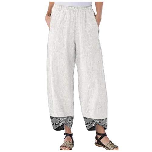 Jogginghose Damen Große Größen 54 52 58 50 48/50 Xxxl 56 6Xl Warm Pumphose Leinenhose Haremshose Stoffhose Sommerhose Freizeithose Pumphose Weiße Sommer Lang Leicht Elegant Stretch Luftig Schlupfhose von RYTEJFES