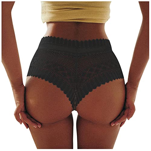 RYTEJFES Damen Baumwoll Strings Set Tanga Unterhosen Frauen Weich Unterwäsche Thong Tanga Damen Seamless Strings Slip reizvolle Dessous Tangas niedrige Thong Frauen Unterhosen Hoher 7# von RYTEJFES