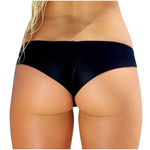 RYTEJFES Damen Bikinihose Sexy Strand Badehose Abdominal Kontrolle Bikinihosen Drucken Badehose Tanga Sommer Beachwear Bikinihöschen von RYTEJFES