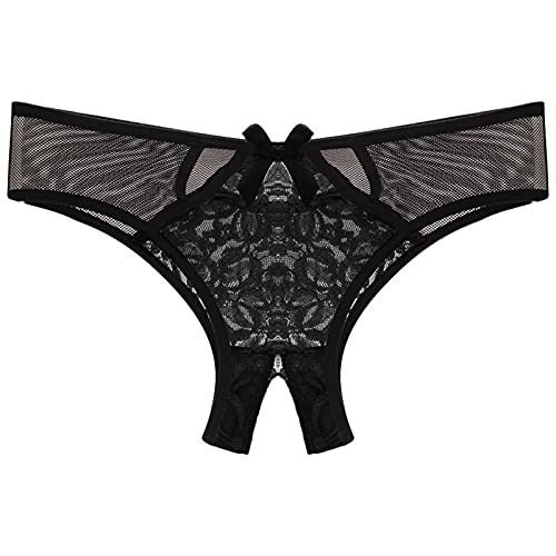 RYTEJFES Damen Spitze G-String ouvert offen Sexy Aushöhlen Erotisch Dessous Panties Slip Soft Unterhosen Lace Lingerie Strings Spitzen Tangas Frauen Pyjama Spitzenslip von RYTEJFES