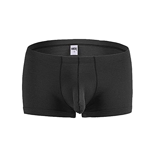 RYTEJFES Herren Unterhose Sexy Elephant Bulge Boxer Briefs Shorts Unterhose Silky Closed Penis Sheath Unterwäsche Sport Boxershorts Reizwäsche Höschen von RYTEJFES