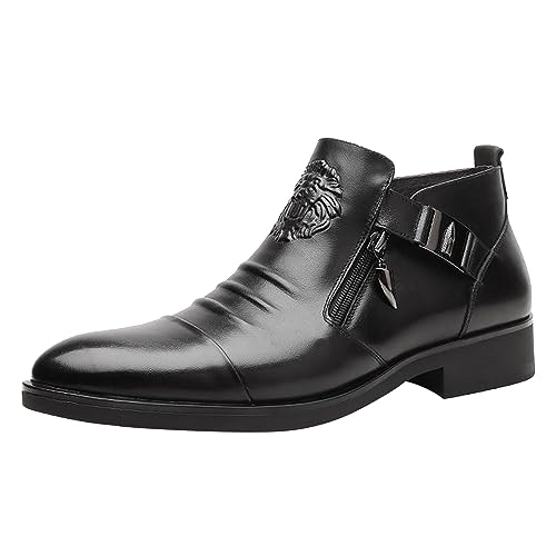 Schuhe Herren 45, Formal Leather Formelle Casual Lederschuhe Shoes Leder Bequeme Business Hochzeit Brogues Herrenschuhe Klassischer Moderne Praktisch Business Shoe Schuhe ! von RYTEJFES
