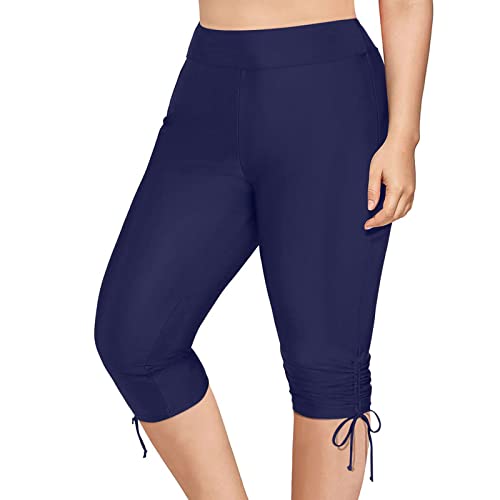 Schwimmhose Damen Knielang Badehose Damen Schwarz Badehose Damen Große Größen Badeshorts Damen Mit Oberteil Badeshorts Damen Mit Oberteil Badehose Badeshorts Bikinihose Strandhose Schwimmhose von RYTEJFES