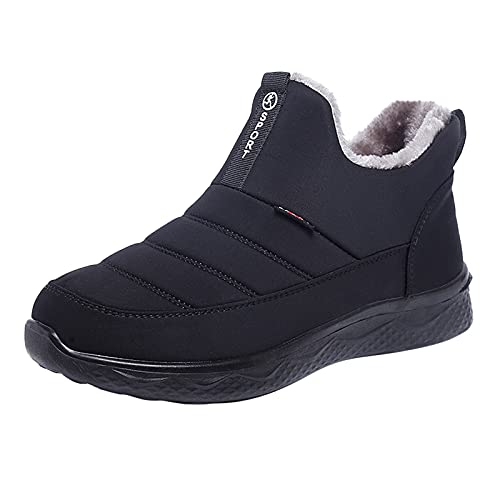 Stallschuhe Wasserdicht， Winter Gefüttert Freizeit Superfit Boots Handschuhe Rutschfeste Hiver Warm Stilvoll Stiefel Chaussure Gemütlich Snow Flach Outdoor Stiefeletten Schuhe von RYTEJFES