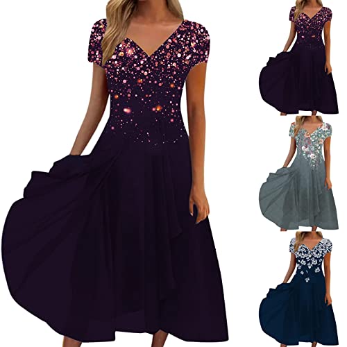 Strandkleid Damen Sommer Baumwolle Lang Große Größen Weiß Boho Schwarz Größe 46 Kleider Maxi Midi Festlich Elegant Boho Kleid Sommerkleider Maxikleid Midikleid Chiffonkleid Strandkleider Sommerkleid # von RYTEJFES