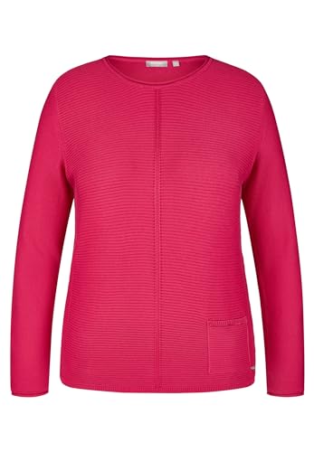 Rabe Damen Pullover Rundhals, mit Tasche Hibiskus rot - 44 von Rabe