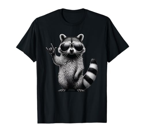 Lustiger Waschbär Rock Musik Männer Kinder Frauen Lustig Rock Waschbär T-Shirt Lustiger Waschbär Rock Musik Männer Kinder Frauen Lustig Rock Waschbär T-Shirt von Raccoon Rock Music Racoon Music Lover