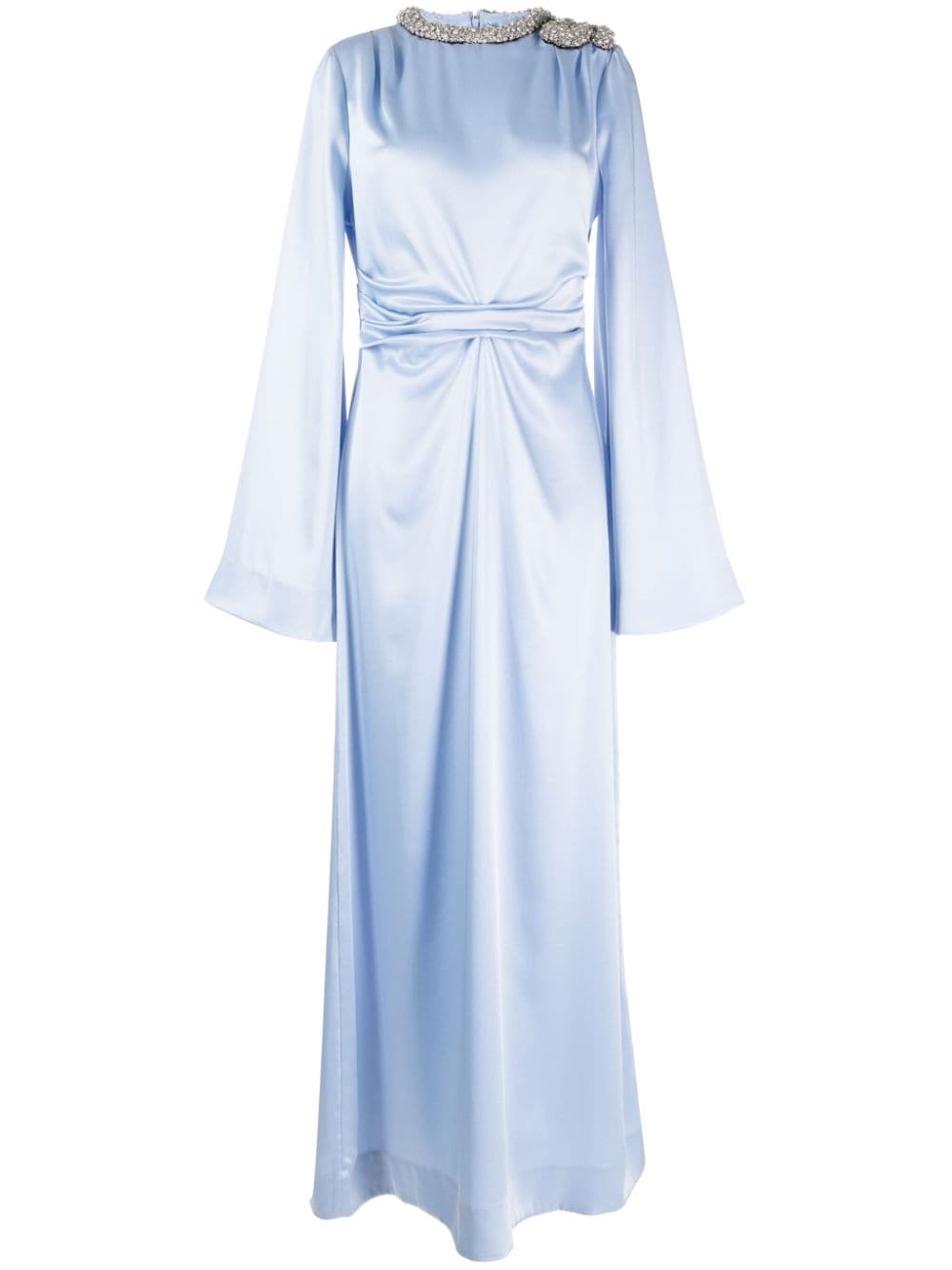 Rachel Gilbert Adi Kleid mit Satin-Finish - Blau von Rachel Gilbert