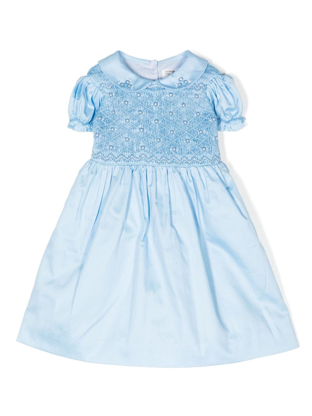 Rachel Riley Gerafftes Kleid mit Stickerei - Blau von Rachel Riley