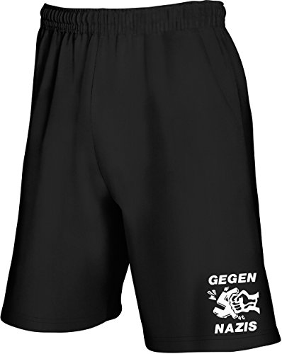 Racker-n-Roll GEGEN Nazis Jam Short Black von Racker-n-Roll