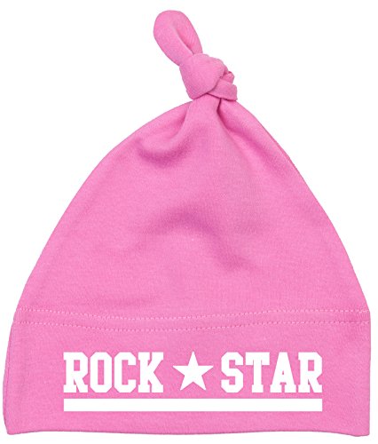 Racker-n-Roll Rock Star Babymütze Einzelknoten pink von Racker-n-Roll