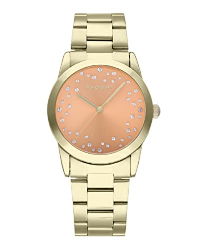 Radiant - Fiji Kollektion - Analog Quarzuhr. Armbanduhr für Frauen. Armbanduhr mit silberner Zifferblatt und Edelstahlarmband. Größe 36mm. 3ATM. von Radiant