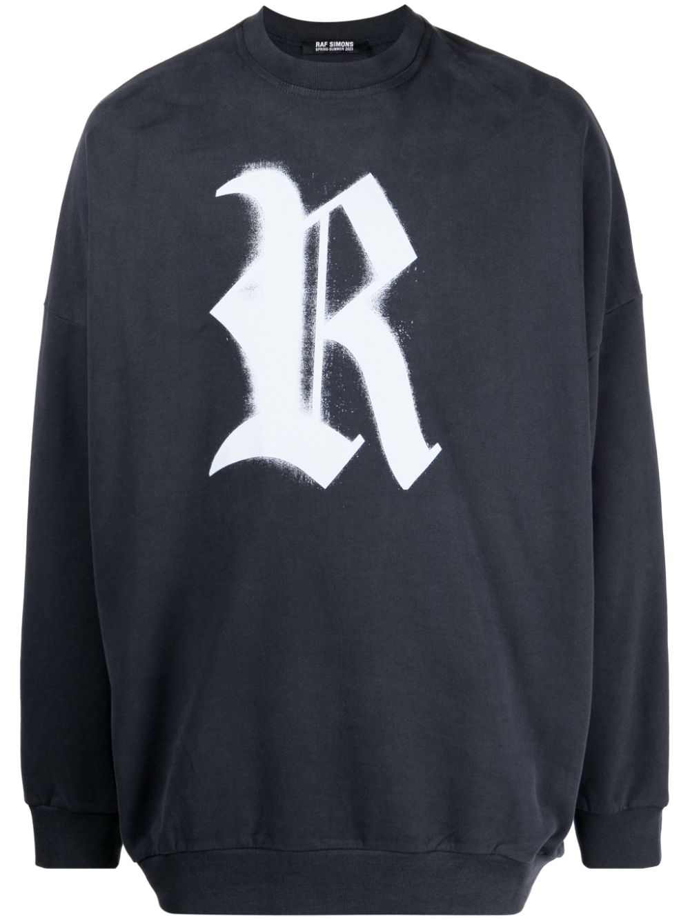 Raf Simons Sweatshirt im Oversized-Look - Blau von Raf Simons