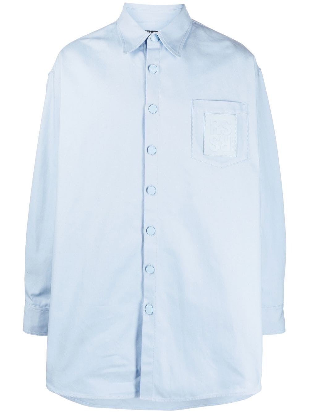 Raf Simons Hemd mit Logo-Patch - Blau von Raf Simons