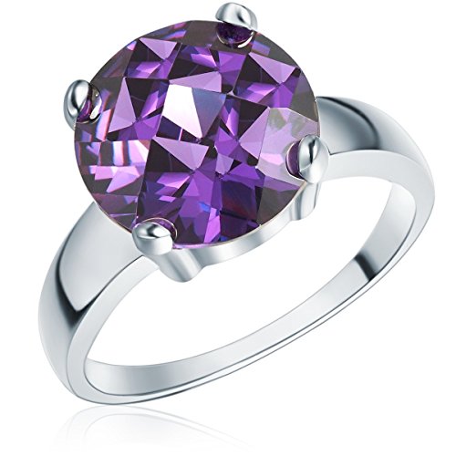 Rafaela Donata Damen-Ring Classic Collection 925 Sterling Silber Zirkonia violett facettiert Gr. 60 60800078 von Rafaela Donata