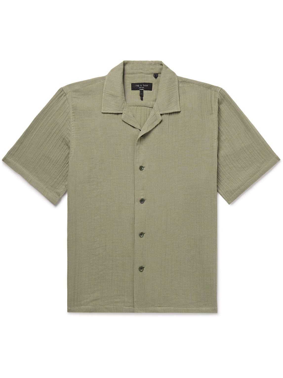 Rag & Bone - Avery Resort Camp-Collar Cotton-Gauze Shirt - Men - Green - XL von Rag & Bone