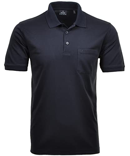 RAGMAN Herren RAGMAN Kurzarm Softknit Poloshirt XX-Large, Marine von RAGMAN