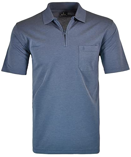 RAGMAN Herren RAGMAN Kurzarm Poloshirt - Azur - S von RAGMAN