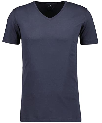 RAGMAN Herren 2 T-Shirt Doppelpack Bodyfit mit V-Ausschnitt M, Marine-070 von RAGMAN