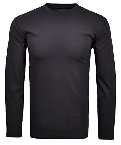 RAGMAN Herren Langarm-Shirt Rundhals 3XL, Marine-070 von RAGMAN