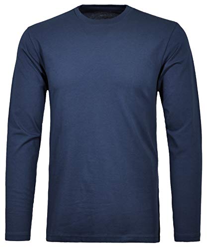 RAGMAN Herren Langarm-Shirt Rundhals 3XL, Nachtblau-079 von RAGMAN