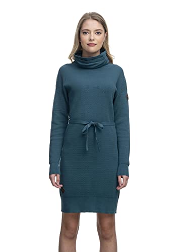 Ragwear Babett Dress Damen Frauen Langarmkleid,Kleid,Freizeitkleid,Sweatkleid,Sweatshirt-Kleid,Winterkleid,Strickkleid,Grün,XL von Ragwear