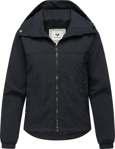 Ragwear Damen Übergangsjacke Oversized Sommerjacke kurz mit im Kragen verstaubarer Kapuze Cerys YOUMODO Black Gr. XL Ragwear Damen Übergangsjacke Oversized Sommerjacke kurz mit im Kragen verstaubarer Kapuze Cerys YOUMODO Black Gr. XL von Ragwear