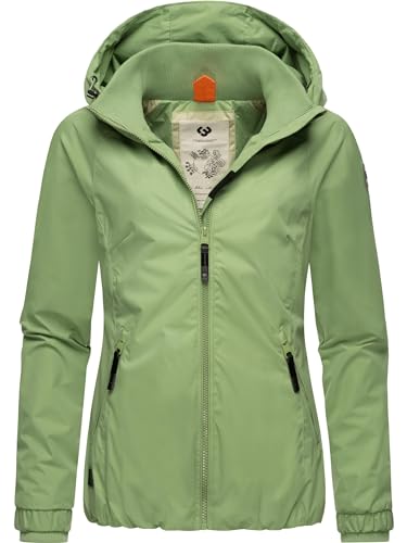 Ragwear Damen Übergangsjacke leichte Jacke kurz mit Kapuze Dizzie Light Green24 Gr. XL von Ragwear