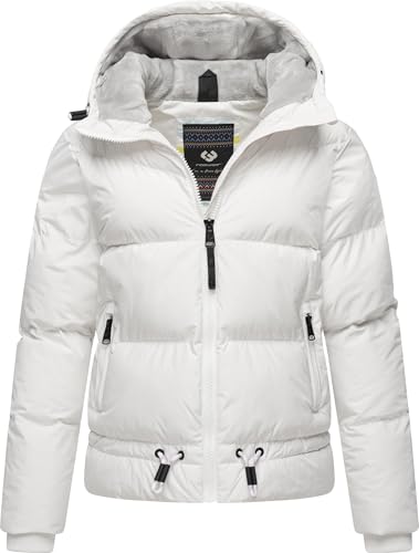Ragwear Damen Winterjacke warme wasserdichte Steppjacke mit Kapuze Briony YOUMODO White Gr. S Ragwear Damen Winterjacke warme wasserdichte Steppjacke mit Kapuze Briony YOUMODO White Gr. S von Ragwear