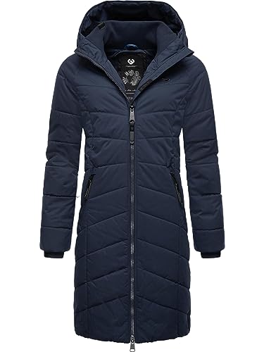 Ragwear Damen Wintermantel Warmer wasserdichter Steppmantel lang mit Kapuze Dizzie Coat Navy23 Gr. 6XL Ragwear Damen Wintermantel Warmer wasserdichter Steppmantel lang mit Kapuze Dizzie Coat Navy23 Gr. 6XL von Ragwear