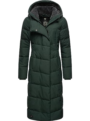 Ragwear Damen atmungsaktiver Wintermantel Warmer wasserdichter Steppmantel lang mit Kapuze Pavla Long Intl Dark Green23 Gr. L Ragwear Damen atmungsaktiver Wintermantel Warmer wasserdichter Steppmantel lang mit Kapuze Pavla Long Intl Dark Green23 Gr. L von Ragwear