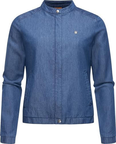 Ragwear Damen leichte Sommerjacke in Denim-Optik Blousonjacke Jeanshemd Malawi Denim YOUMODO Denim Blue Gr. XS von Ragwear