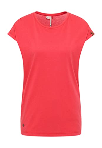 Ragwear Diona Damen Frauen T-Shirt Rundhals,Shirt,Oberteil,Kurzarm,Rundausschnitt,Rot,L von Ragwear