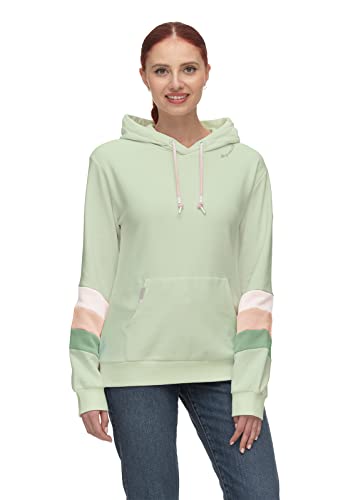 Ragwear Happier Damen Frauen Kapuzenpulli,Kapuzenpullover,Hoodie,Pullover mit Kapuze,Grün,XL von Ragwear