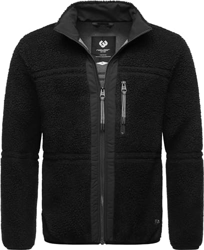 Ragwear Herren Fleecejacke Kurze Teddyfleece-Jacke warm mit hohem Kragen Noory Black Gr. M Ragwear Herren Fleecejacke Kurze Teddyfleece-Jacke warm mit hohem Kragen Noory Black Gr. M von Ragwear