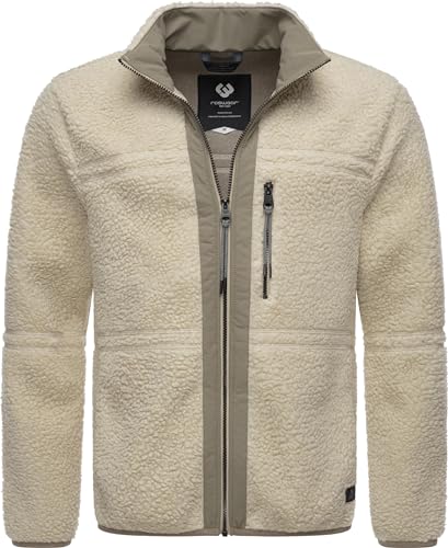 Ragwear Herren Fleecejacke Kurze Teddyfleece-Jacke warm mit hohem Kragen Noory Ecru Gr. M Ragwear Herren Fleecejacke Kurze Teddyfleece-Jacke warm mit hohem Kragen Noory Ecru Gr. M von Ragwear