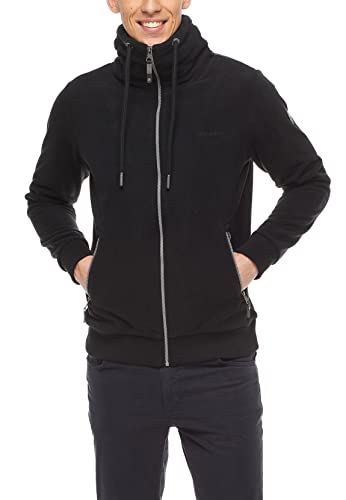 Ragwear Herren Sweatjacke JUCAY Fleece 2122-30017 Black 1010 Schwarz, Größe:XXL von Ragwear