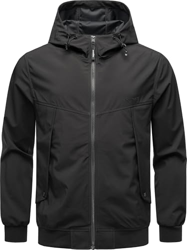 Ragwear Herren wasserdichte und atmungsaktive leichte Übergangsjacke Kurze Sommerjacke mit Kapuze Tyller Bonded YOUMODO Black Gr. XL Ragwear Herren wasserdichte und atmungsaktive leichte Übergangsjacke Kurze Sommerjacke mit Kapuze Tyller Bonded YOUMODO Black Gr. XL von Ragwear