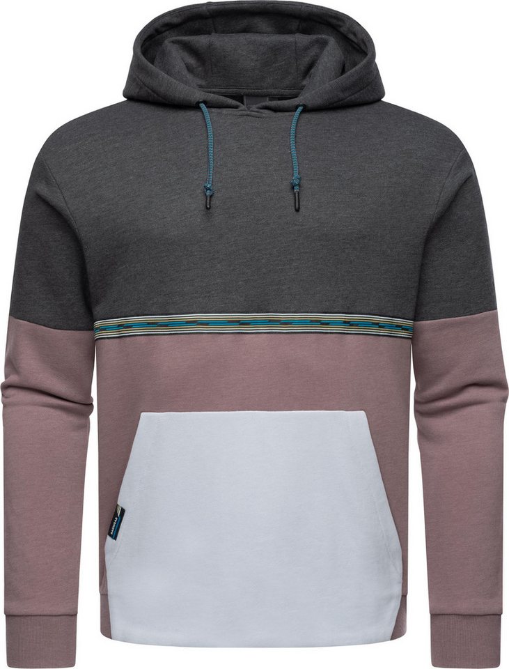 Ragwear Hoodie Blocky Hoody Sportlicher Herren Kapuzenpullover mit Blockstreifen von Ragwear