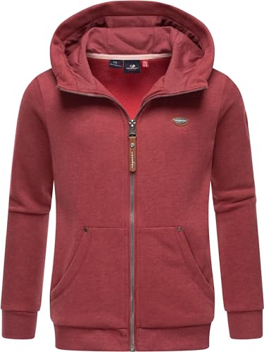 Ragwear Mädchen Sweatjacke Zip-Hoodie mit Kapuze Nesie Zip Raspberry Gr. 146 von Ragwear