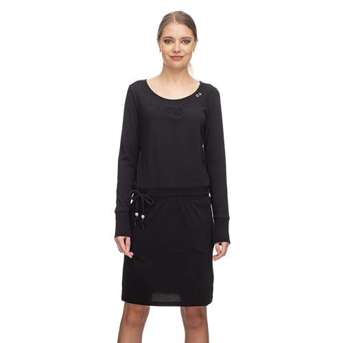 Ragwear PENELLOPE Damen Frauen Langarmkleid,Kleid,Freizeitkleid,Sommerkleid,Jerseykleid,Langarm,Rundhalsausschnitt,Taillengürtel,Schwarz,XL Ragwear PENELLOPE Damen Frauen Langarmkleid,Kleid,Freizeitkleid,Sommerkleid,Jerseykleid,Langarm,Rundhalsausschnitt,Taillengürtel,Schwarz,XL von Ragwear