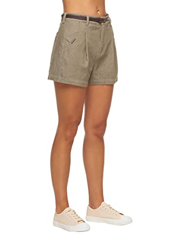 Ragwear SORENN Damen Frauen Kurze Hose,Shorts,Sommerhose,kurz,Stretch,Regular Fit,Olive (5031),29 von Ragwear