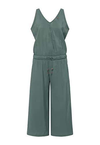 Ragwear SUKY Damen Frauen Jumpsuit kurz,Overall,kurz,kurzarm,modisch,Rückenausschnitt,Grün,XXL von Ragwear