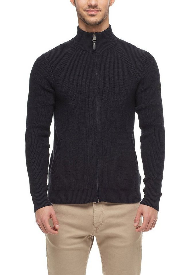 Ragwear Sweatshirt Ragwear Herren Zipper GREGAR 2122-35006 Navy 2028 Dunkelblau von Ragwear