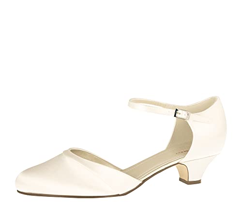 Rainbow Club Brautschuhe Vida - Ivory Satin - Pumps Größe 38.5 EU 5.5 UK Damen… von Rainbow Club