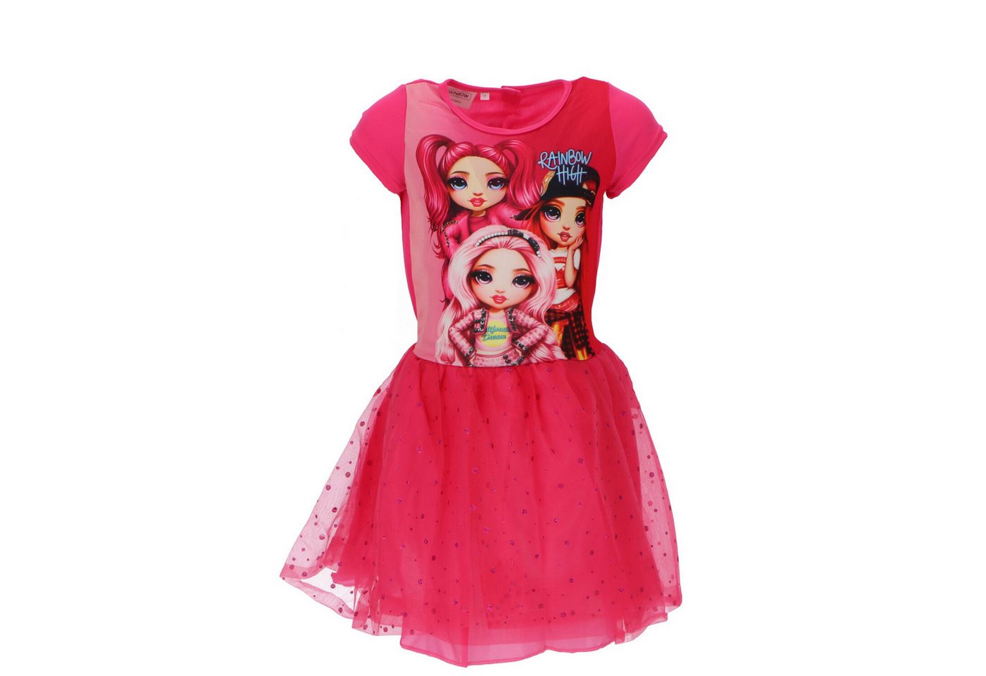 Rainbow High Tüllkleid Rainbow High Kinder Mädchen Sommerkleid Kleid Gr. 104 bis 140 von Rainbow High