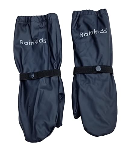 Rainkids Kinder Matschhandschuhe gefüttert Buddelhandschuhe Fleecefutter wasserdicht (Gr. 2 (ca. 3-5 Jahre), dunkelblau) von Rainkids