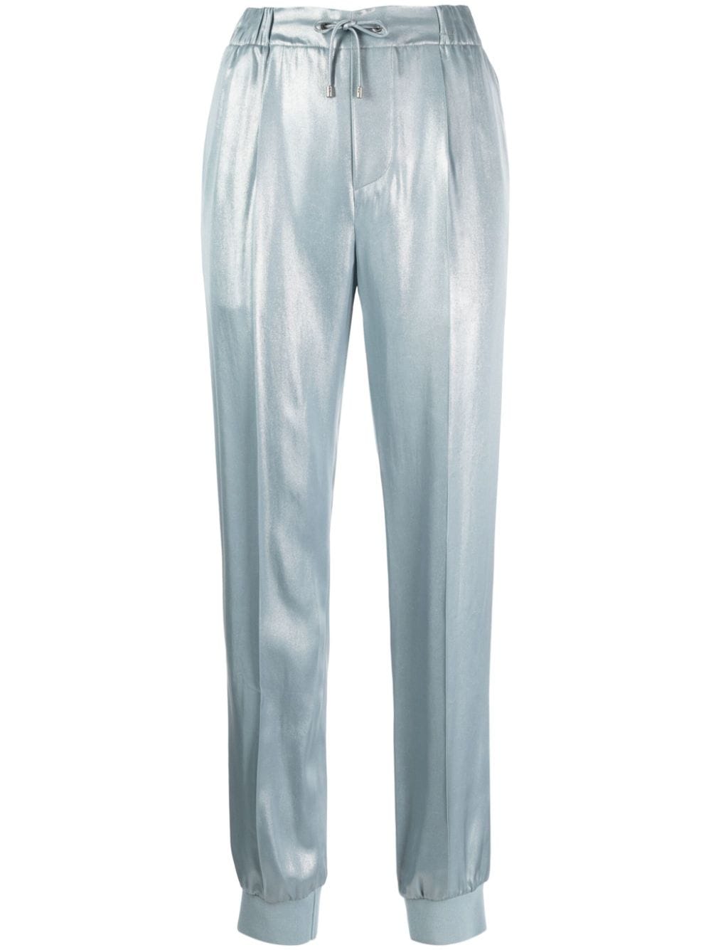 Ralph Lauren Collection Schmale Hose im Metallic-Look - Blau von Ralph Lauren Collection