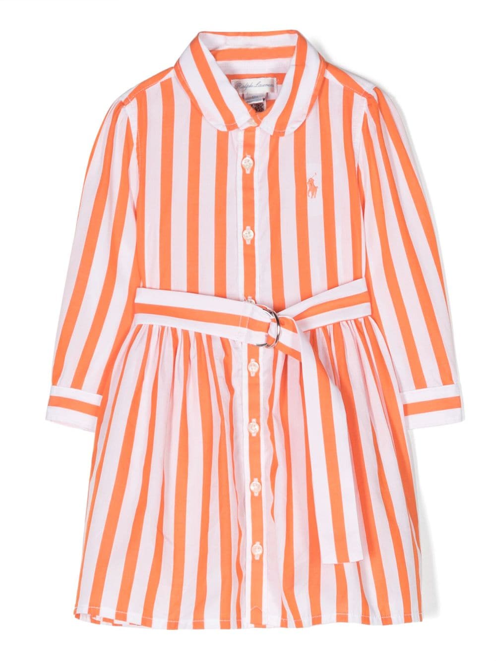 Ralph Lauren Kids Gestreiftes Hadlee Kleid - Orange von Ralph Lauren Kids