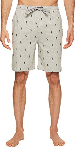 Ralph Lauren Männer Gestrickte Schlaf Shorts Andover Heather/Navy Mittel von Ralph Lauren